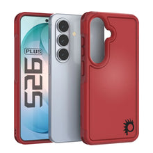 Load image into Gallery viewer, PunkCase Coque pour Galaxy S26+ Plus [Série Spartan 2.0] Coque transparente robuste et résistante [Rouge]
