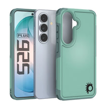 Load image into Gallery viewer, PunkCase Coque pour Galaxy S26+ Plus [Série Spartan 2.0] Coque transparente robuste et résistante [Bleu sarcelle]
