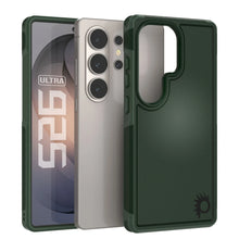 Load image into Gallery viewer, PunkCase Coque pour Galaxy S26 Ultra [Série Spartan 2.0] Coque transparente robuste et résistante [Vert foncé]
