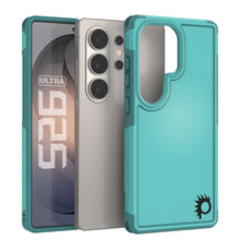 Load image into Gallery viewer, PunkCase Coque pour Galaxy S26 Ultra [Série Spartan 2.0] Coque transparente robuste et résistante [Bleu clair]
