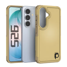 Load image into Gallery viewer, PunkCase Coque pour Galaxy S26 [Série Spartan 2.0] Coque transparente robuste et résistante [Jaune]
