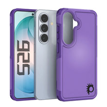 Load image into Gallery viewer, PunkCase Coque pour Galaxy S26 [Série Spartan 2.0] Coque transparente robuste et résistante [Violet]
