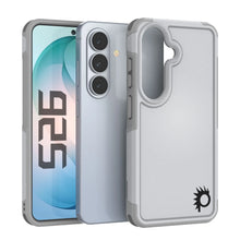 Load image into Gallery viewer, PunkCase Coque pour Galaxy S26 [Série Spartan 2.0] Coque transparente robuste et résistante [Blanc]
