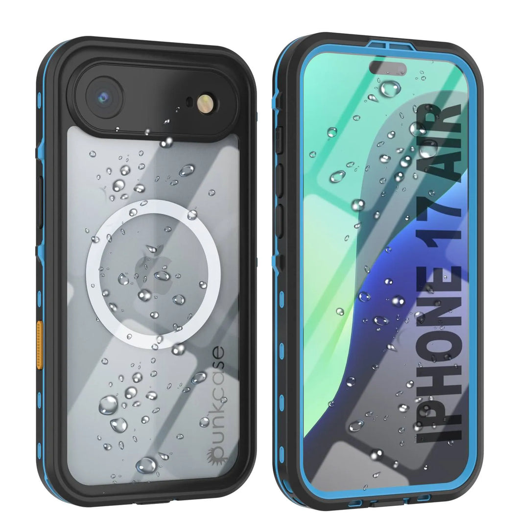 Étui IP68 imperméable d'iPhone 17, Punkcase [Bleu clair] [série StudStar] [Slim Fit] [Dirtoproof]