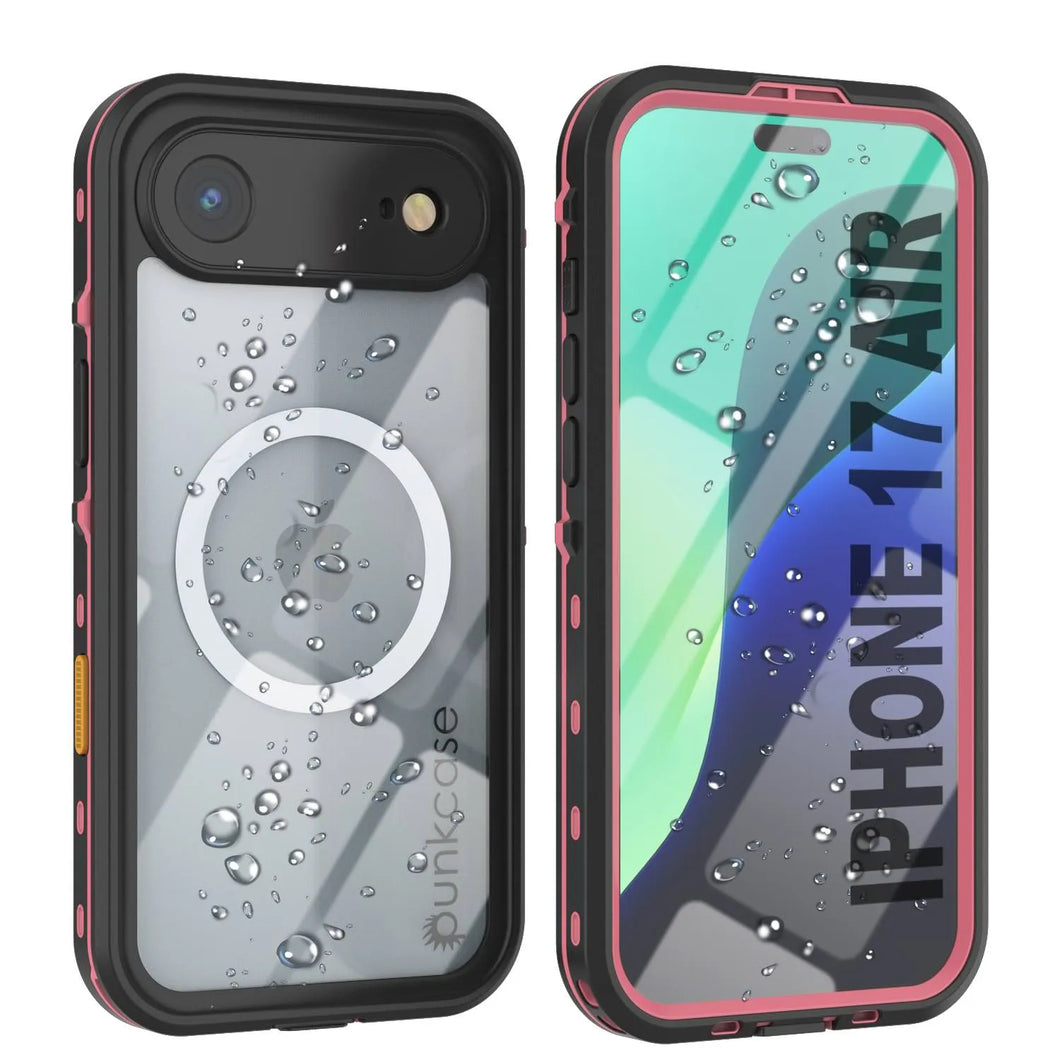 Étui IP68 imperméable d'iPhone 17, Punkcase [Pink] [série StudStar] [Slim Fit] [Dirtofropwar]