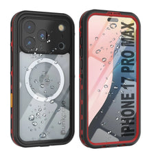 Load image into Gallery viewer, Étui IP68 imperméable iPhone 17 Pro Max, Punkcase [Red] [série StudStar] [Slim Fit]
