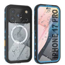Load image into Gallery viewer, Étui IP68 imperméable iPhone 17 Pro, Punkcase [Bleu clair] [série StudStar] [Slim Fit] [Dirtoproof]
