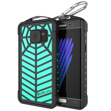 Load image into Gallery viewer, Étui étanche Galaxy Note FE, série Punkcase WEBSTER, Teal | Coque robuste avec armure lourde
