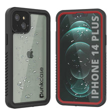 Load image into Gallery viewer, iPhone 14 Plus Waterproof Case, Punkcase [Extreme Series] Armor Cover W/ Built In Screen Protector [Red] (Color in image: Red)
