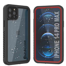 Load image into Gallery viewer, iPhone 14 Pro Max Waterproof Case, Punkcase [Extreme Series] Armor Cover W/ Built In Screen Protector [Red] (Color in image: Red)
