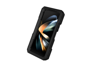 Étui en métal Galaxy Z Fold4, Coque robuste et résistance de qualité militaire, protégeant intégralement le corps en [bleu].