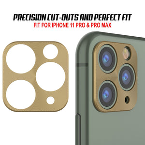 Punkcase iPhone 11 Pro Max Camera Protector Ring [Gold] (Color in image: Rose Gold)