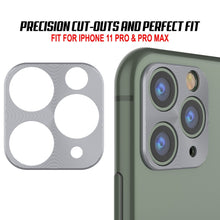 Charger l&#39;image dans la galerie, Punkcase iPhone 11 Pro Camera Protector Ring [Silver] (Color in image: Green)
