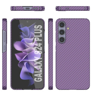 Case Galaxy S24 Plus, Punkcase CarbonShield, Hourde Duty & Ultra Thin Cover [Shockproof] [Non Slip] [Purple]