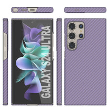 Load image into Gallery viewer, Galaxy S24 Ultra Case, Punkcase CarbonShield, Heavy Duty &amp; Ultra Thin Cover [Shockproof] [Non Slip] [Lilac]
