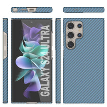 Load image into Gallery viewer, Galaxy S24 Ultra Case, Punkcase CarbonShield, Tourning Duty &amp; Ultra Thin Cover [Shockproof] [Non Slip] [Bleu clair]
