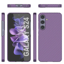 Charger l&#39;image dans la galerie, Case Galaxy S24, Punkcase CarbonShield, Hourd Duty &amp; Ultra Thin Cover [Shockproof] [Non Slip] [Purple]

