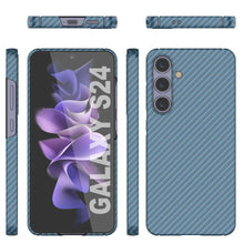 Charger l&#39;image dans la galerie, Case Galaxy S24, Punkcase CarbonShield, Hord Duty &amp; Ultra Thin Cover [Shockproof] [Non Slip] [Bleu clair]
