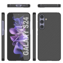 Charger l&#39;image dans la galerie, Case Galaxy S24, Punkcase CarbonShield, Hord Duty &amp; Ultra Thin Cover [Shockproof] [Non Slip] [Black]

