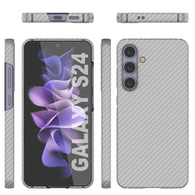 Charger l&#39;image dans la galerie, Case Galaxy S24, Punkcase CarbonShield, Hord Duty &amp; Ultra Thin Cover [Shockproof] [Non Slip] [White]
