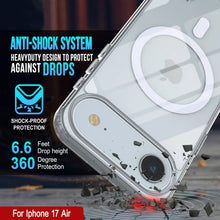 Charger l'image dans la galerie, Punkcase iPhone 17 Air Magnetic Wireless Charging Case [Clearmag Series] [Clear]
