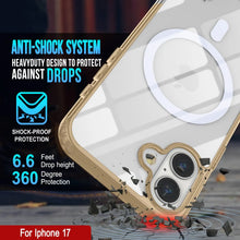 Charger l'image dans la galerie, Punkcase iPhone 17 Magnetic Wireless Charging Case [Clearmag Series] [Gold]
