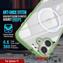 Charger l'image dans la galerie, Punkcase iPhone 17 Magnetic Wireless Charging Case [Clearmag Series] [Green]
