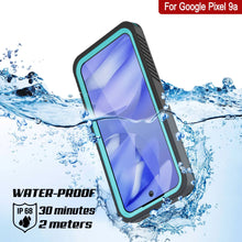 Charger l&#39;image dans la galerie, Case imperméable Google Pixel 9A, punkcase [Série Extreme] Couverture d&#39;armure avec protecteur d&#39;écran intégré [Teal]
