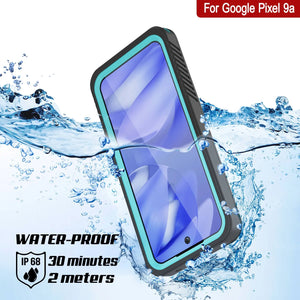 Case imperméable Google Pixel 9A, punkcase [Série Extreme] Couverture d'armure avec protecteur d'écran intégré [Teal]