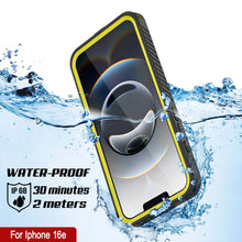 Load image into Gallery viewer, Hautre imperméable iPhone 16E, couvercle d&#39;armure Punkcase [série Extreme avec protecteur d&#39;écran intégré [jaune]
