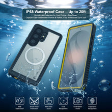 Load image into Gallery viewer, Coque ultra étanche pour Galaxy S26, Punkcase [Extreme Mag Series] Armor Cover avec protecteur d'écran intégré [Jaune]
