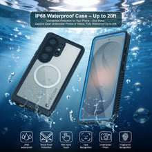 Load image into Gallery viewer, Coque ultra étanche pour Galaxy S26, Punkcase [Extreme Mag Series] Armor Cover avec protecteur d'écran intégré [Bleu]
