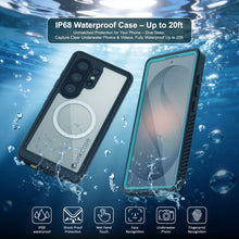 Load image into Gallery viewer, Coque ultra étanche pour Galaxy S26, Punkcase [Extreme Mag Series] Armor Cover avec protection d'écran intégrée [Sarcelle]
