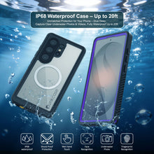 Load image into Gallery viewer, Coque ultra étanche pour Galaxy S26, Punkcase [Extreme Mag Series] Armor Cover avec protecteur d'écran intégré [Violet]

