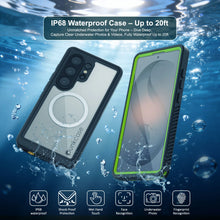 Load image into Gallery viewer, Coque ultra étanche pour Galaxy S26, Punkcase [Extreme Mag Series] Armor Cover avec protecteur d'écran intégré [Vert]
