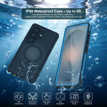 Load image into Gallery viewer, Coque ultra étanche pour Galaxy S26 [Série Kickstud 2.0] Housse de protection IP68 avec protection d'écran et béquille [Bleu]
