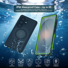Load image into Gallery viewer, Coque ultra étanche pour Galaxy S26 [Série Kickstud 2.0] Housse de protection IP68 avec protection d'écran et béquille [Vert]
