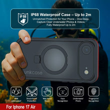 Charger l&#39;image dans la galerie, Coque étanche pour iPhone 17 Air [Série Kickstud 2.0] Housse de protection IP68 avec protecteur d&#39;écran et béquille [Rouge]
