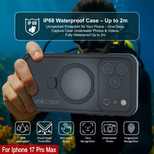 Charger l&#39;image dans la galerie, Coque étanche pour iPhone 17 Pro Max [Série Kickstud 2.0] Housse de protection IP68 avec protecteur d&#39;écran et béquille [Blanc]
