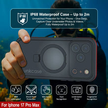 Charger l&#39;image dans la galerie, Coque étanche pour iPhone 17 Pro Max [Série Kickstud 2.0] Housse de protection IP68 avec protecteur d&#39;écran et béquille [Rouge]
