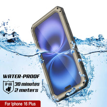 Charger l&#39;image dans la galerie, iPhone 16 Plus Metal Extreme 3.0 Série Aluminium Aluminium Aluminium IP68 W / Buillt en protecteur d&#39;écran et kickstand [Gold]
