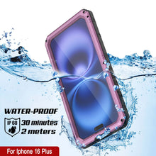 Charger l&#39;image dans la galerie, iPhone 16 Plus Metal Extreme 3.0 Série Aluminium Aluminium Aluminium IP68 W / Buillt en protecteur d&#39;écran et kickstand [Pink]
