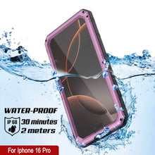 Charger l&#39;image dans la galerie, iPhone 16 Pro Metal Extreme 3.0 Série Aluminium Aluminium Aluminium IP68 W / Buillt en protecteur d&#39;écran et kickstand [Pink]
