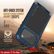 Charger l'image dans la galerie, Étui en métal iPhone 17 Pro MAX, couverture d'armure de qualité militaire lourde [Proof] Full Body Hard [bleu]
