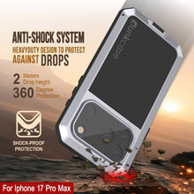 Charger l'image dans la galerie, Étui en métal iPhone 17 Pro Max, couverture d'armure de qualité militaire lourde [Proof] Full Body Hard [White]
