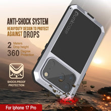 Charger l&#39;image dans la galerie, Étui iPhone 17 Pro Metal, couverture d&#39;armure de qualité militaire lourde [Proof] Full Body Hard [White]
