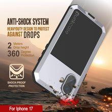 Charger l'image dans la galerie, Étui en métal iPhone 17, couverture d'armure de qualité militaire lourde [Proof] Full Body Hard [White]
