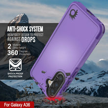 Load image into Gallery viewer, Punkcase Galaxy A36 Case, [Spartan 2.0 Series] Couverture lourde robuste claire [violet]
