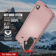 Charger l&#39;image dans la galerie, Punkcase Galaxy A56 Case, [Spartan 2.0 Series] Couverture lourde robuste claire [rose]
