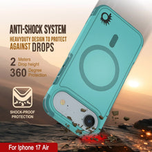 Charger l&#39;image dans la galerie, Punkcase iPhone 17 Air Case, [Spartan 2.0 Series] Couverture lourde robuste claire avec protecteur d&#39;écran intégré [bleu]
